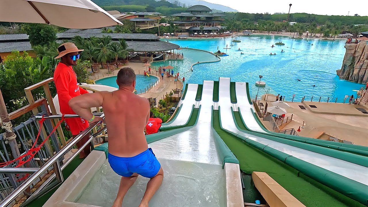 😂 Superfly Water Slide at Blue Tree Phuket 🇹🇭