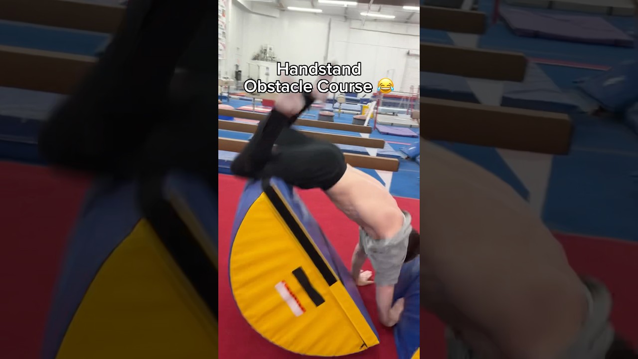 This was so hard 😭 @sofiedossi #gymnast #gymnastics #sports #gym #fail #fails #sports #handstand