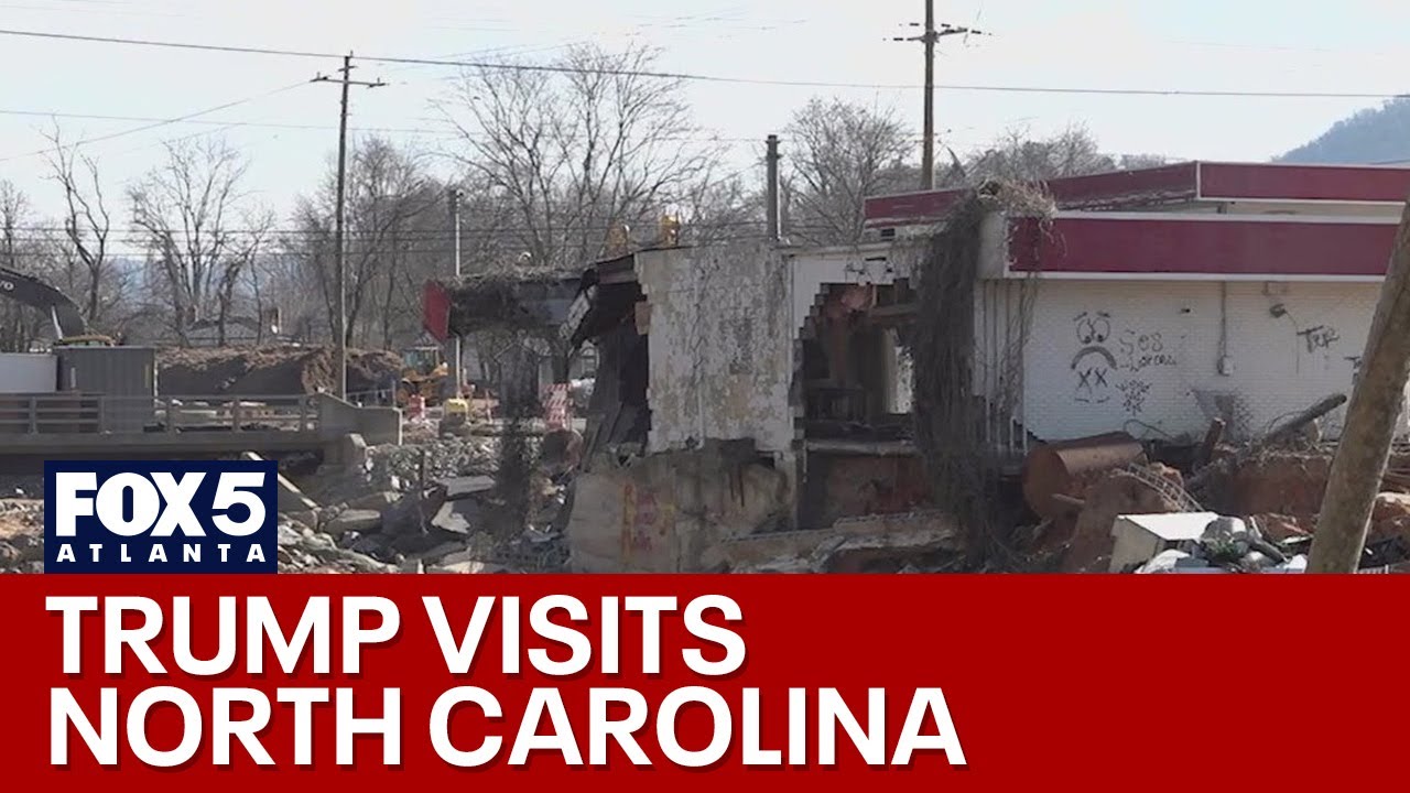 Trump visits NC, California to tour damage | FOX 5 News