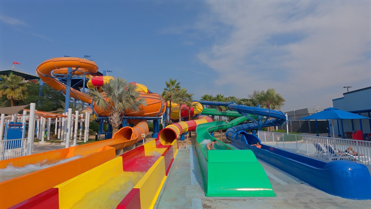 Twist ‘N’ Spin Water Slide at Legoland Dubai 🇦🇪