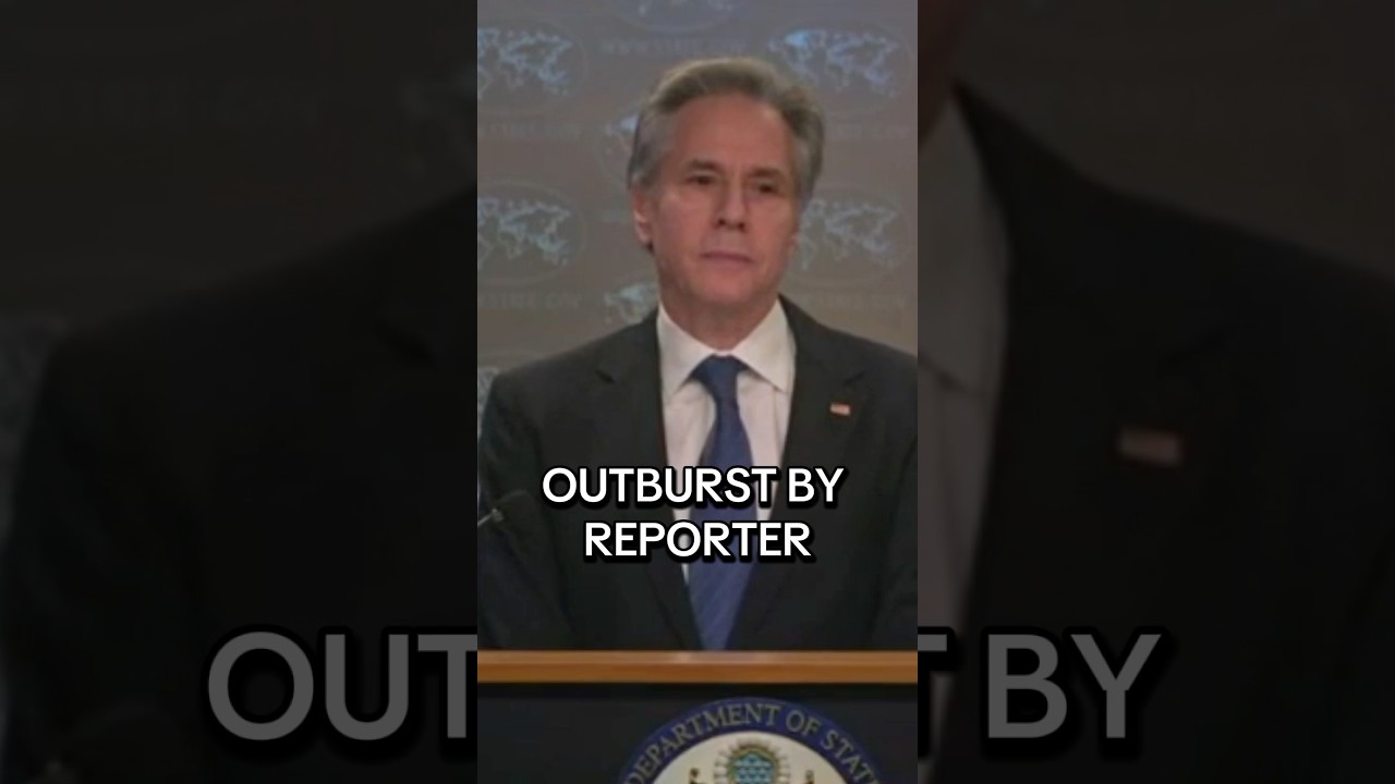US Secretary of State Antony Blinken was interrupted by a reporter during his briefing.