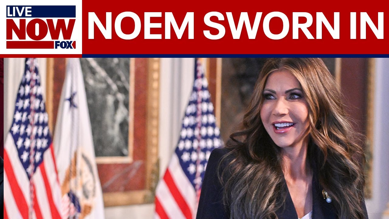 WATCH: Kristi Noem sworn in as DHS Secretary | LiveNOW from FOX