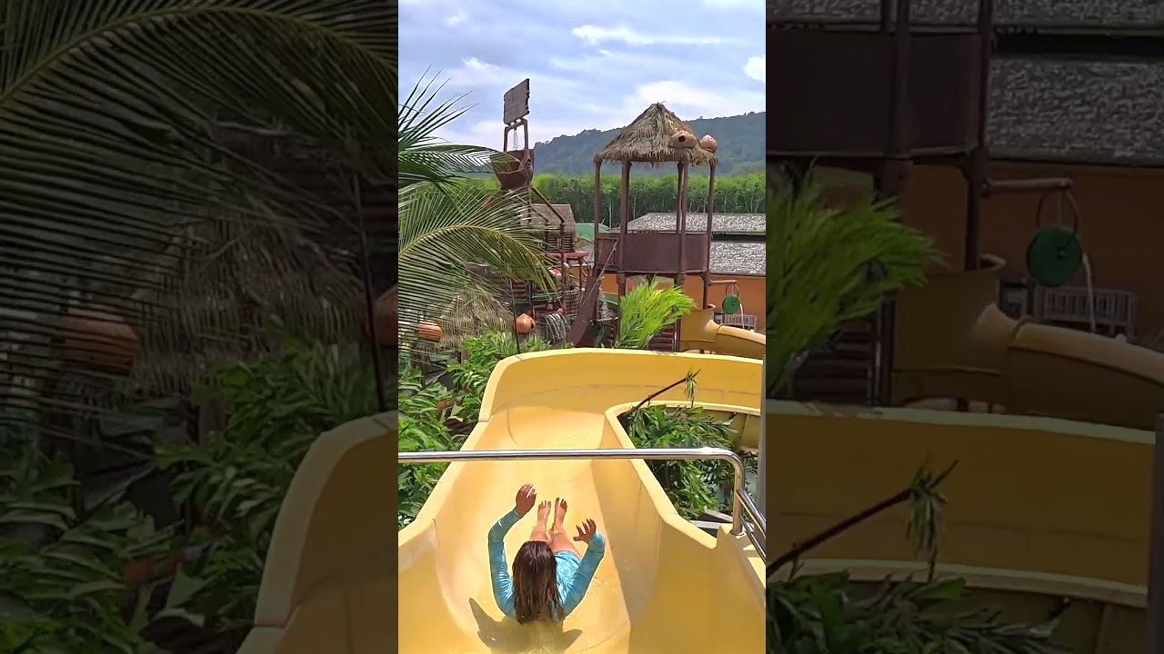 White Toboga Water Slide at Blue Tree Phuket 🇹🇭