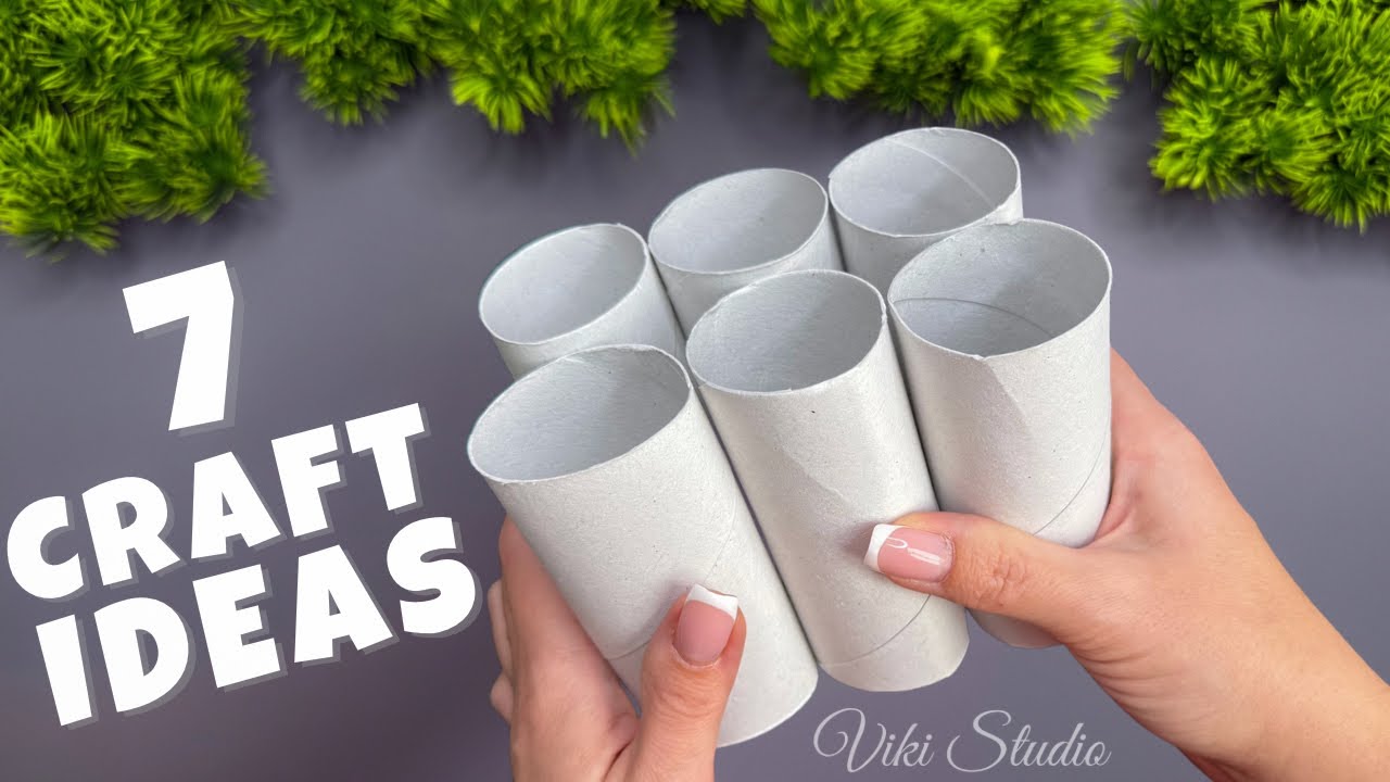 7 Easy Recycling Craft Ideas 💥 Paper Decoration DIY Paper Rolls