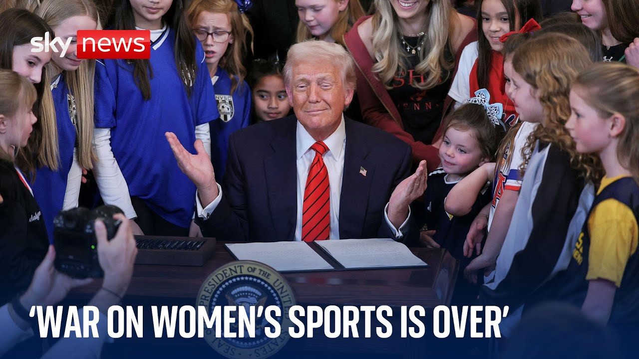 BREAKING: Trump bans trans athletes from women’s sport after signing executive order