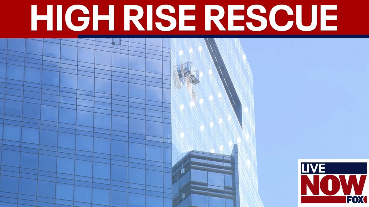 BREAKING: Window washers dangle from Manhattan high rise | LiveNOW from FOX