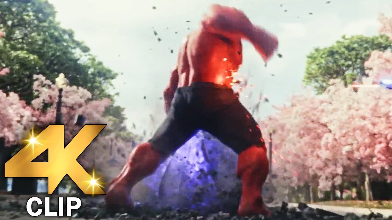 Captain America Vs Red Hulk – Fight Scene | CAPTAIN AMERICA BRAVE NEW WORLD (2025) Movie CLIP 4K