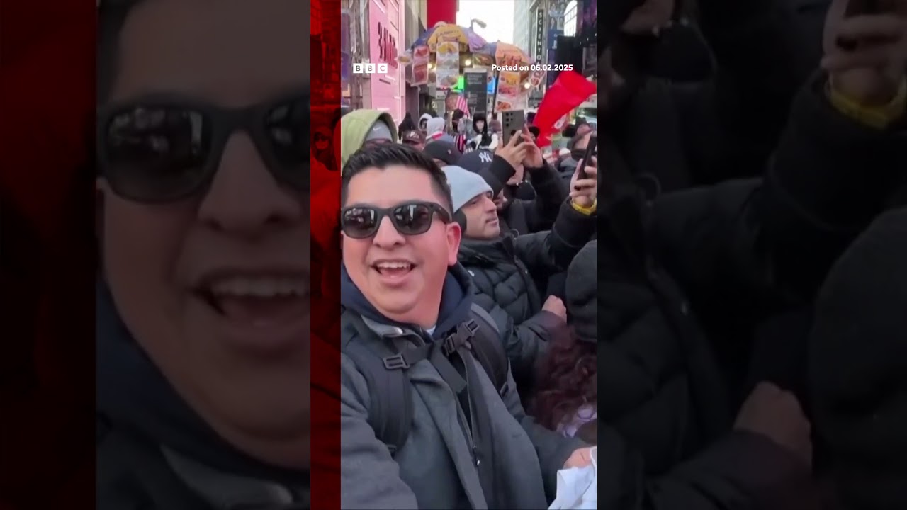 Cristiano Ronaldo statue unveiled in Times Square on footballer’s 40th birthday. #BBCNews