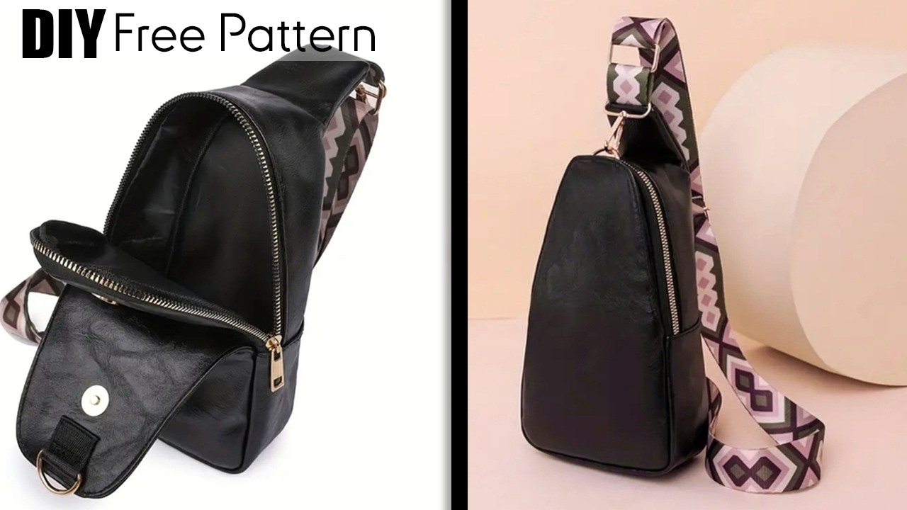 DIY Cute Backpack Bag from Cloth Sewing at home | Free Pattern | Two Sections