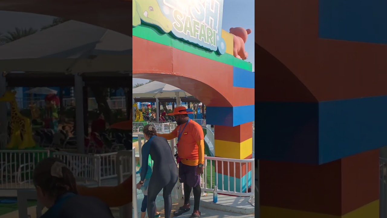 Duplo Splash Safari Yellow Slide at Legoland Dubai 🇦🇪