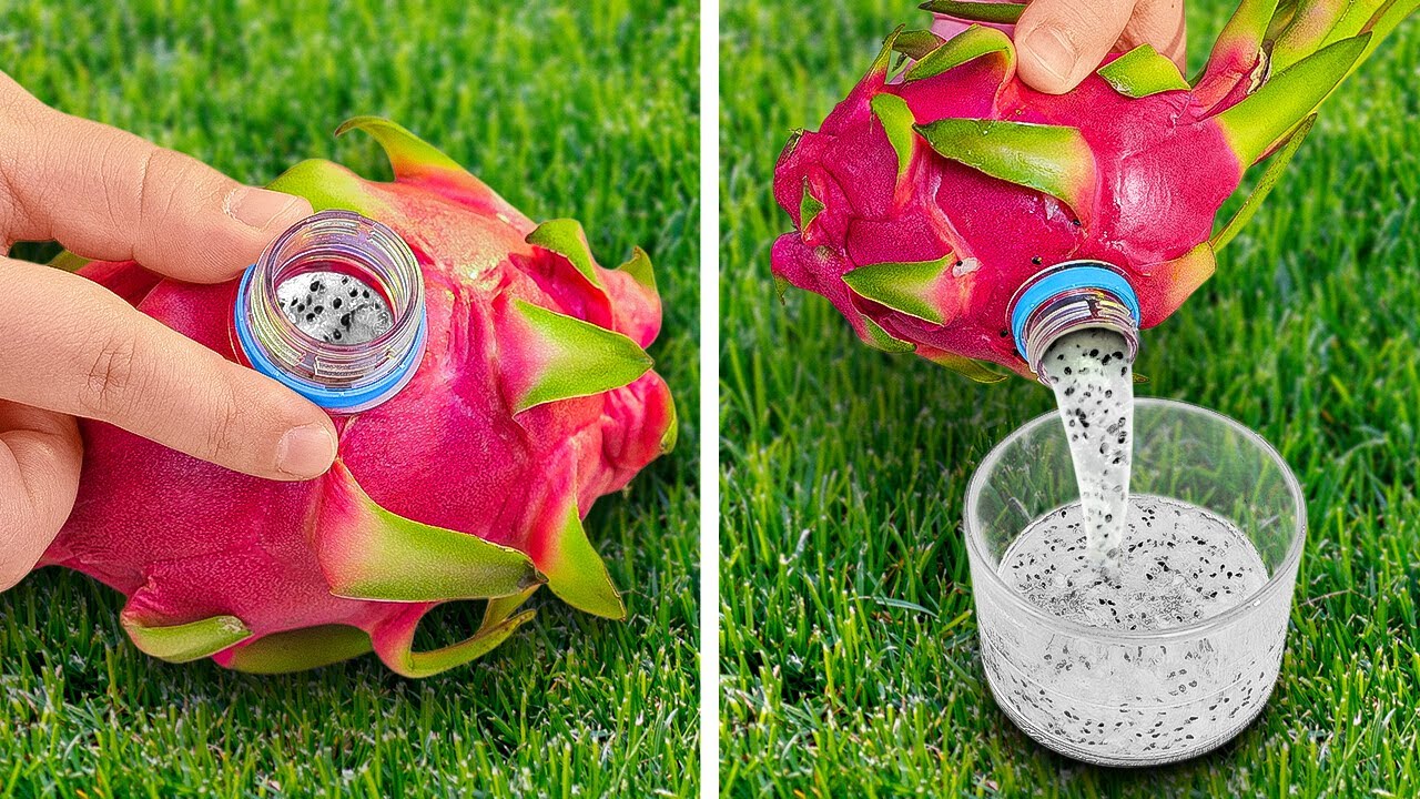 EXOTIC FRUITS & VEGGIES PEELING 🔪🥭 HOW TO PEEL MANGO AND DRAGON FRUIT