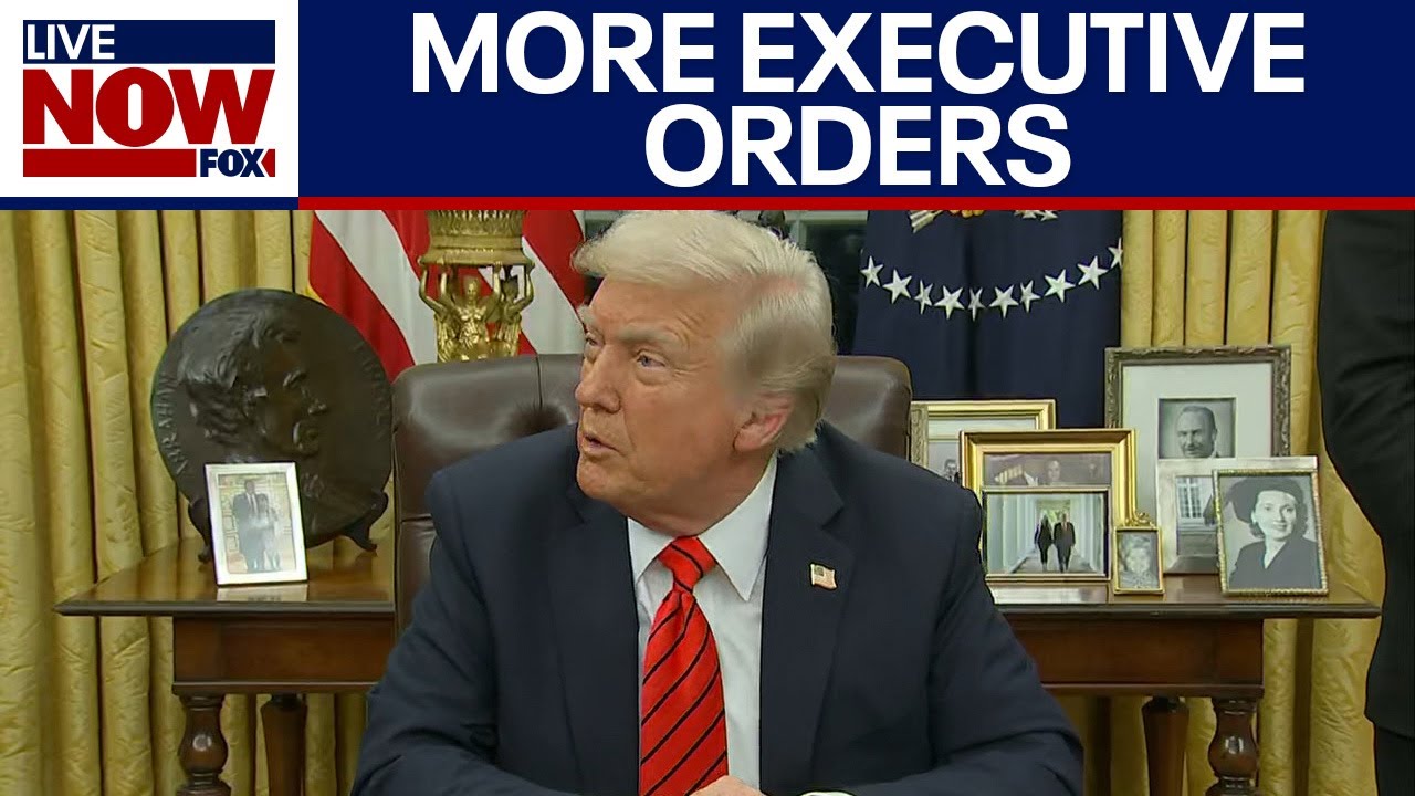 FULL REMARKS: Trump signs executive orders in Oval Office | LiveNOW from FOX