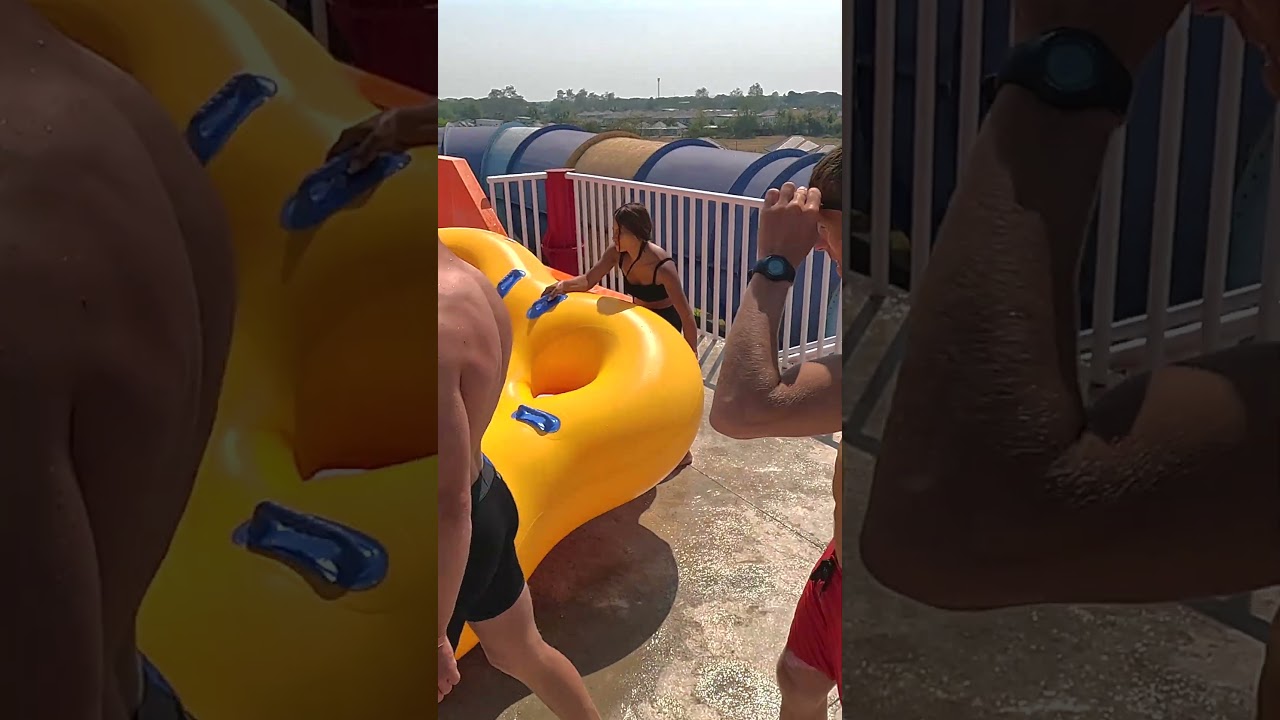 Funnel Wormhole Water Slide 💦 at Tube Trek Waterpark 🇹🇭