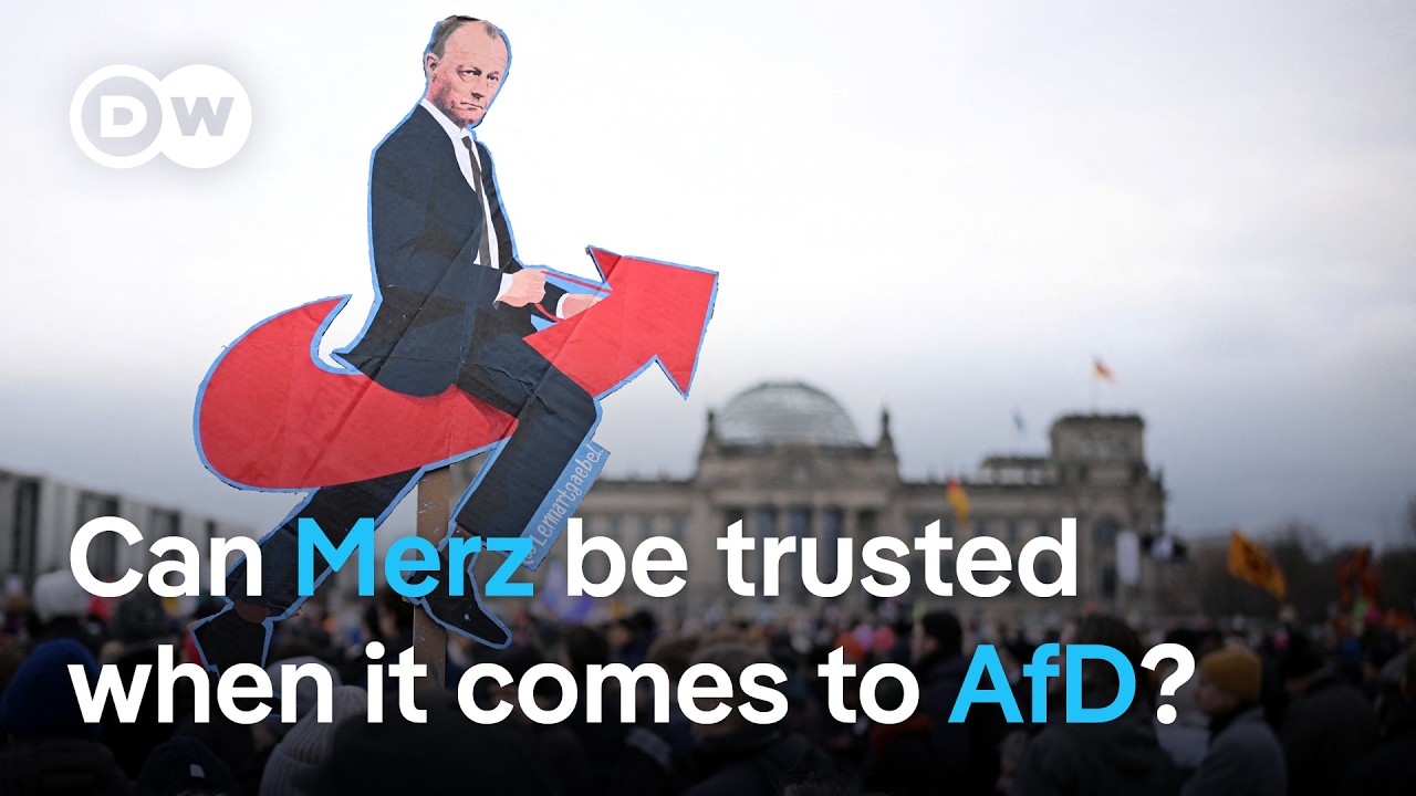 Germany’s Merz says he will not work with the far right if elected on Feb 23rd | DW News