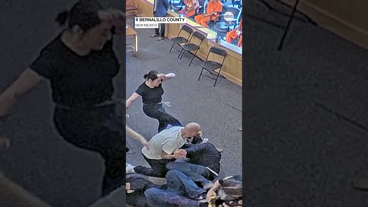 Hearing for New Mexico murder suspect turns into courtroom brawl