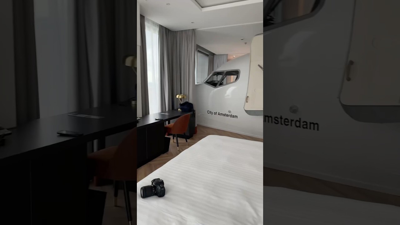How did they get a plane in a hotel room? 🤯 #plane #hotel #airport