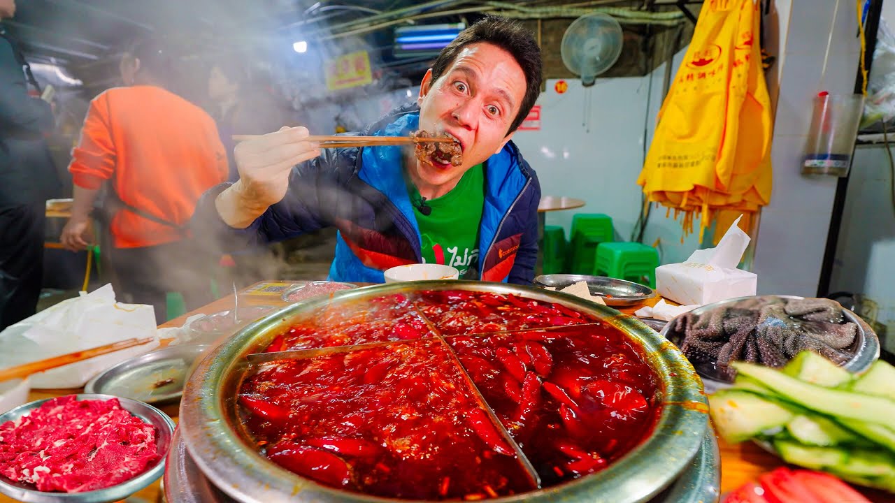 I Tried Extreme Spicy CHINESE STREET FOOD in China’s Spice Capital!! 🌶️ 🇨🇳