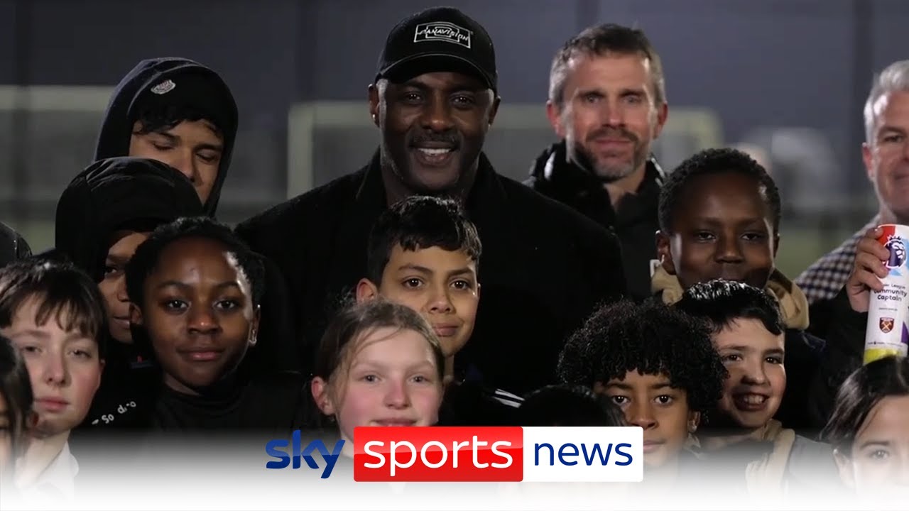 Idris Elba and Jarrod Bowen team up with the Premier League Kicks supporting grassroots football