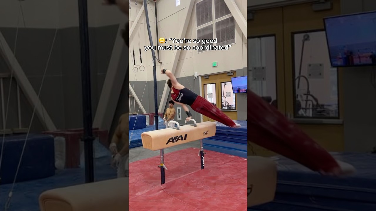 I’m clumsy 😂 #gymnast #fail #fails #sports #olympics #gymnastics #pommelhorse
