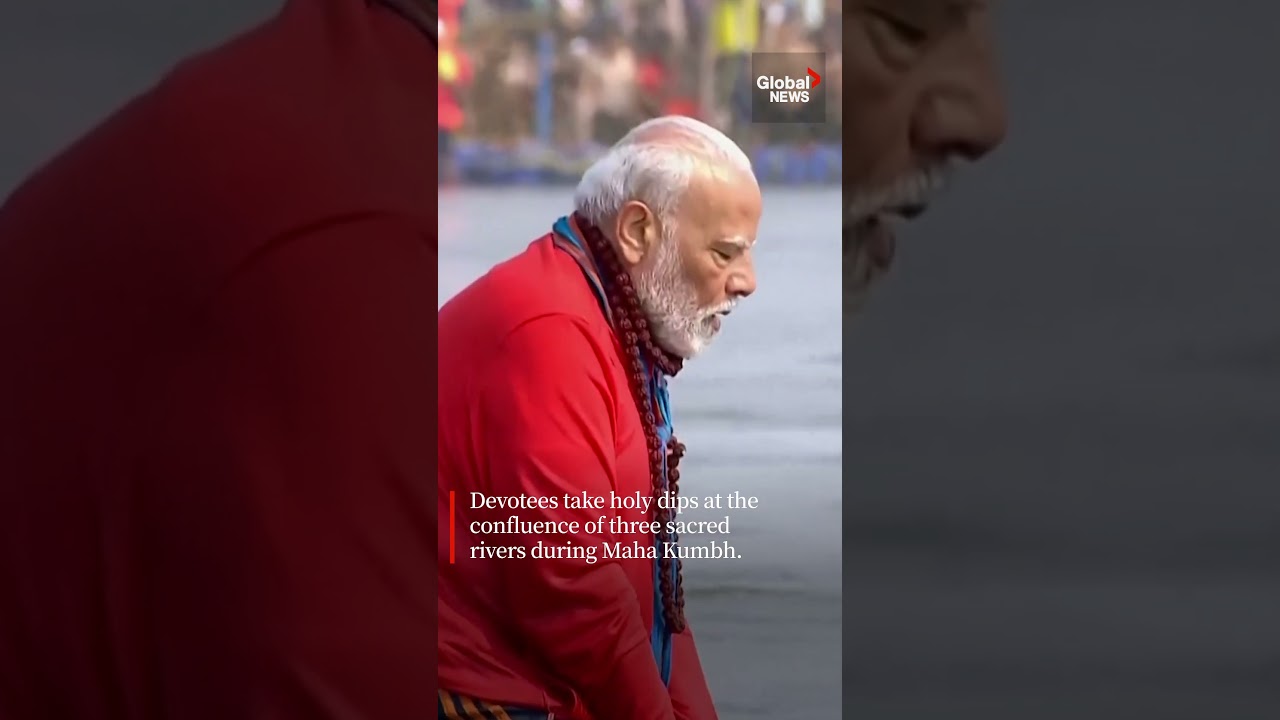 India’s Modi takes holy dips at Maha Kumbh Mela