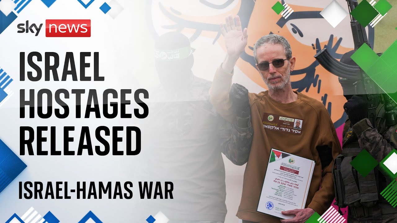 Israeli hostages and Palestinian prisoners released in ceasefire exchange