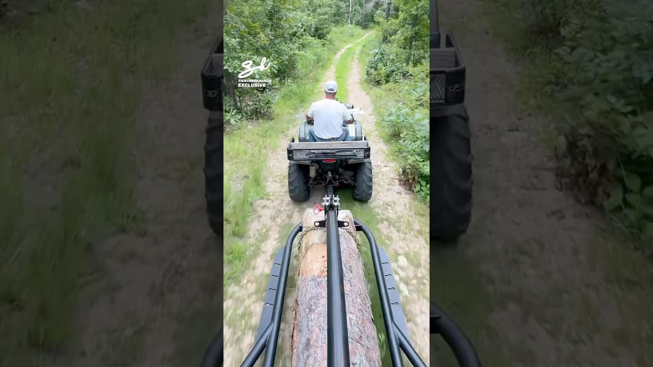It does all the heavy lifting for you 😍 #log #farming #vehicle