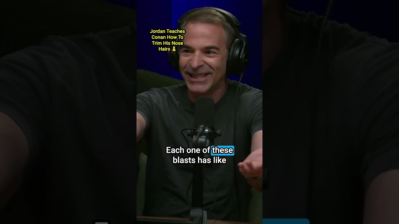 Jordan Schlansky teaches Conan how to properly trim his nose hairs. #conan #podcast #conanandjordan