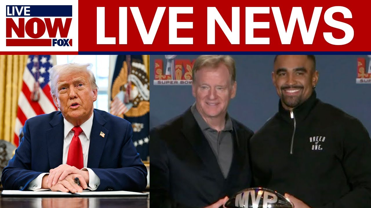 LIVE NEWS: Trump signs EOs, Duffy at NC Helene damage, Senators protest Musk’s DOGE, Super Bowl