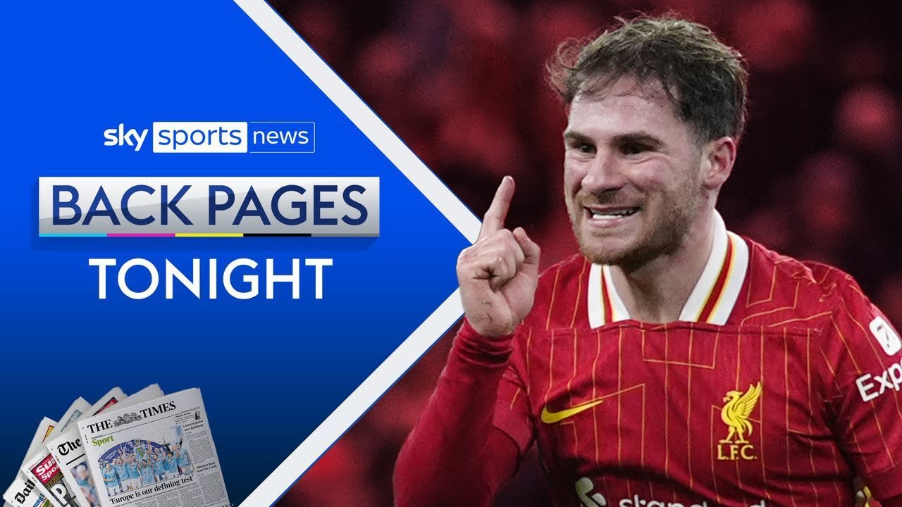 Liverpool go 13 points clear at the top of the Premier League table | Back Pages Tonight