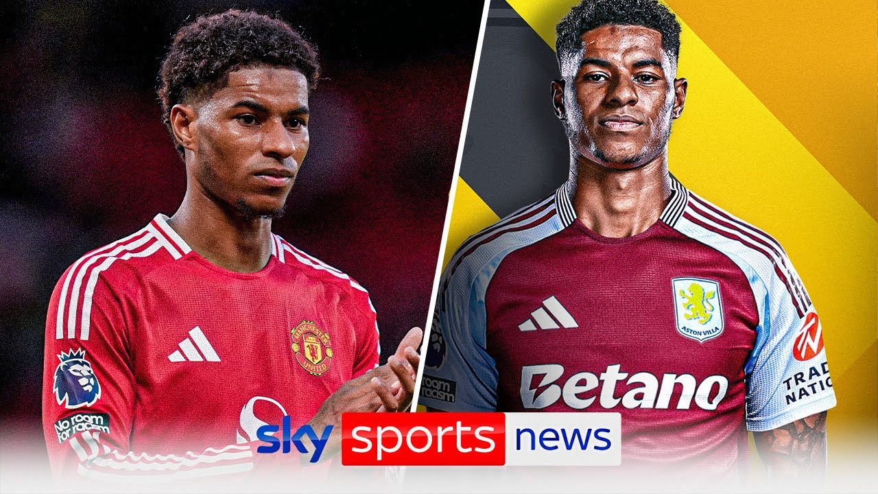Marcus Rashford completes Aston Villa move from Manchester United