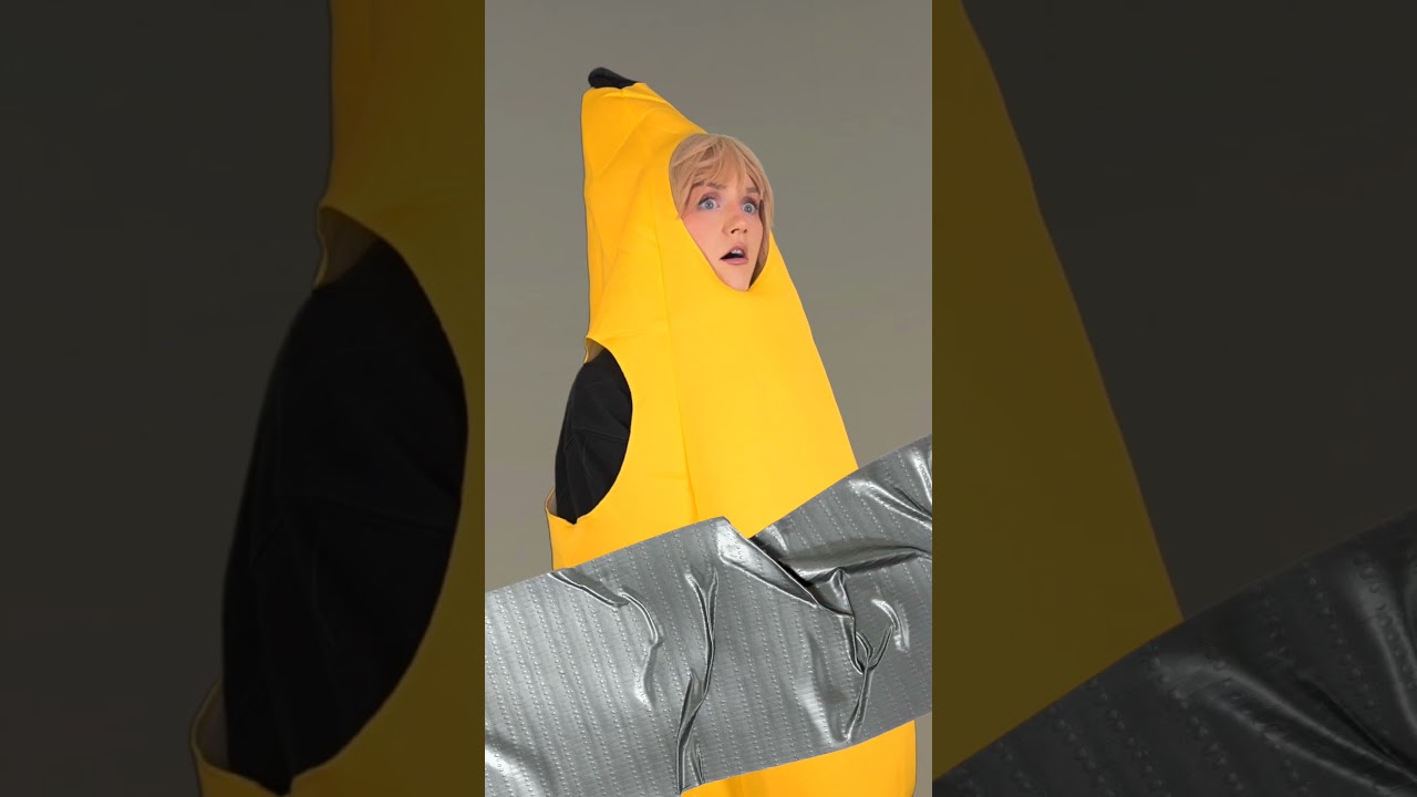 Mona Lisa meets the duct-taped banana 🖼️🍌