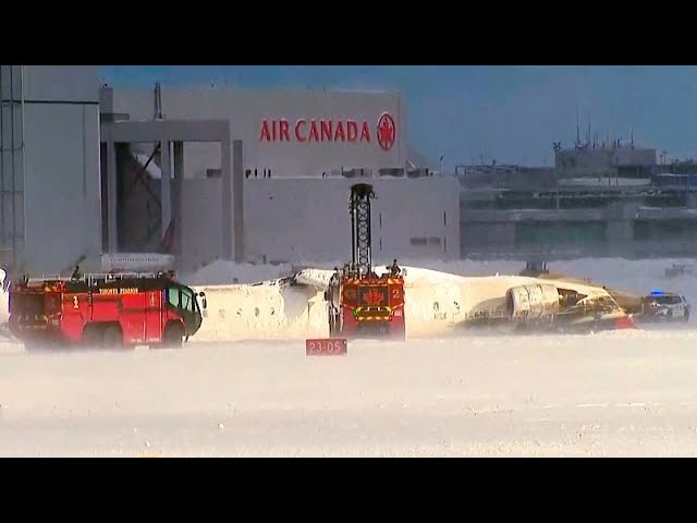 Multiple people injured in plane crash at Toronto airport, local media say