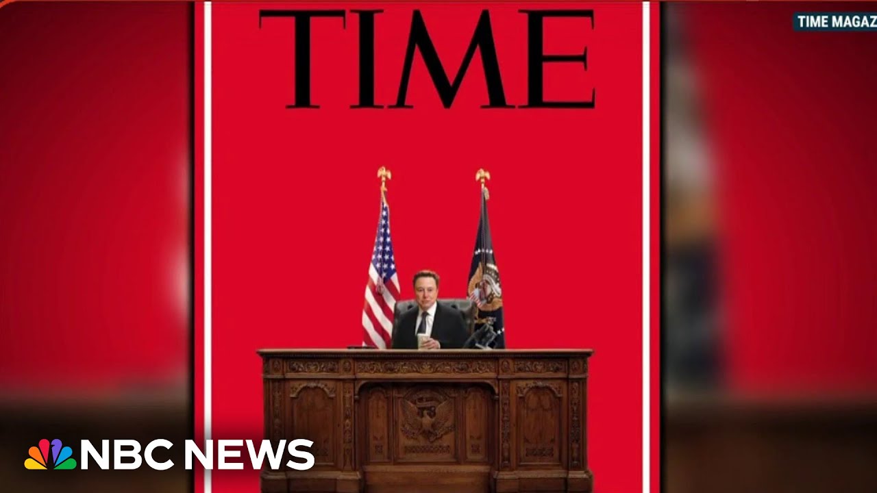 New Time cover shows Elon Musk at the Resolute desk