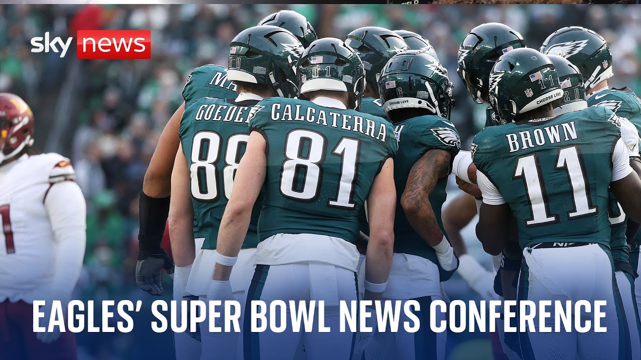 Philadelphia Eagles deliver live Super Bowl news conference