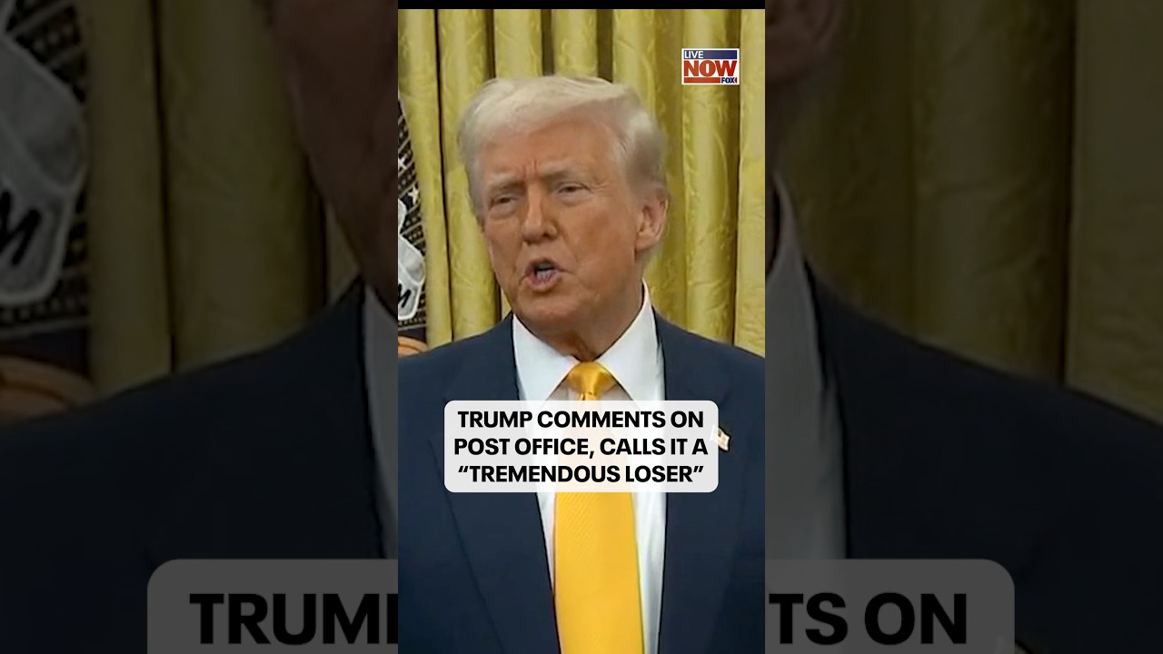 President Trump calls the USPS a “tremendous loser” when asked about it by reporters