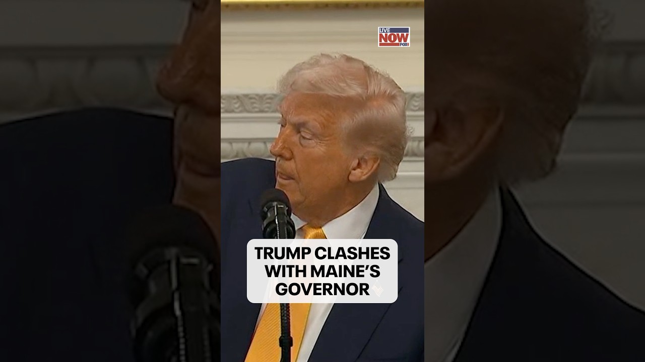 President Trump clashes with Maine’s Democratic Gov. Janet Mills over transgender women in sports