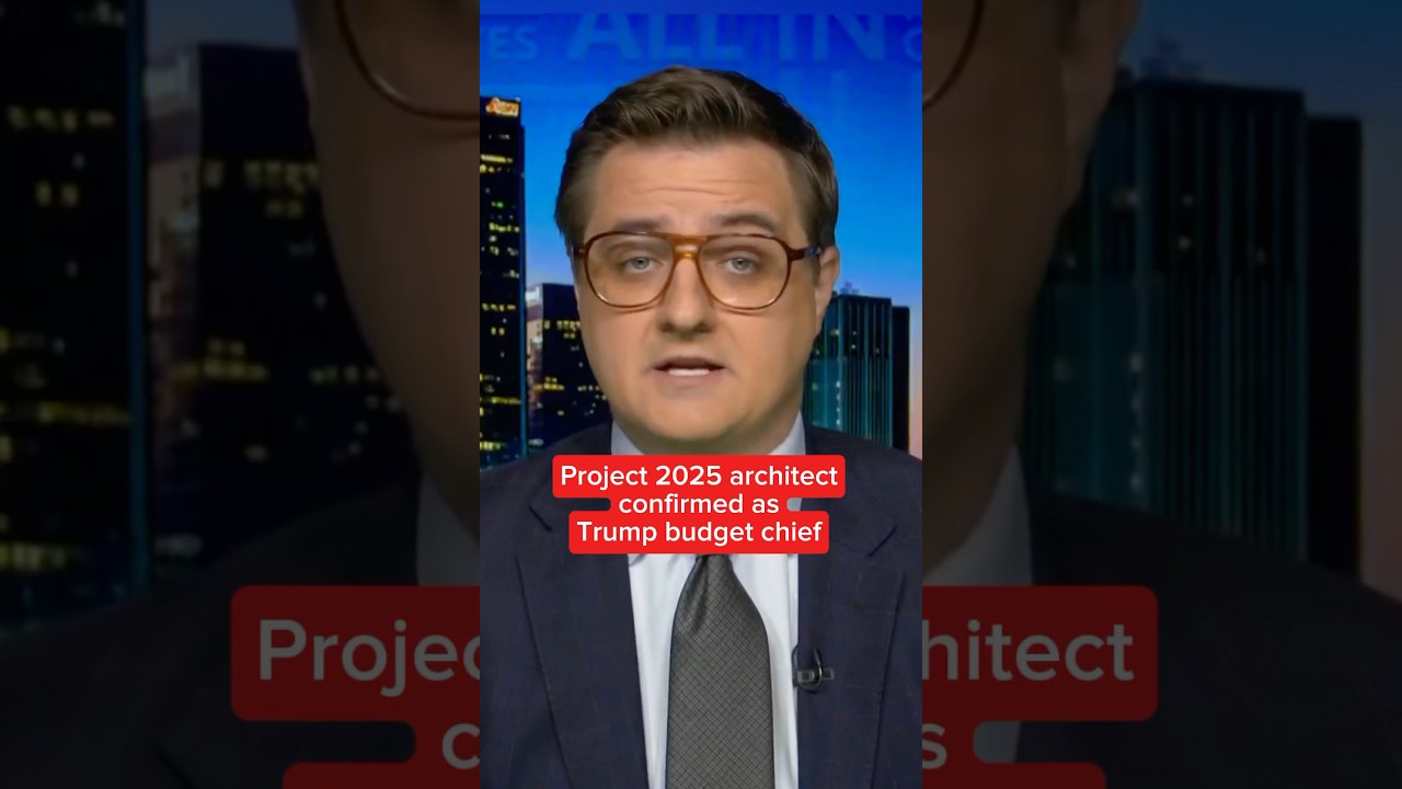 Project 2025 architect confirmed as Trump’s budget chief