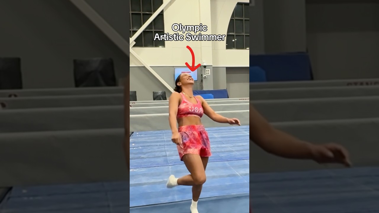 She learned a backflip so quickly 🤯 #gymnastics #gymnast #sports #backflip #tutorial #olympics