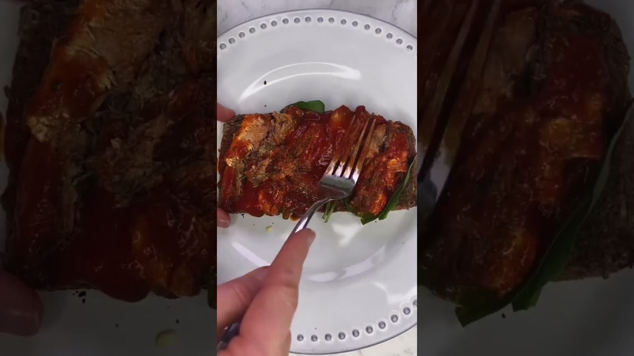 Simple sardines on toast lunch recipe