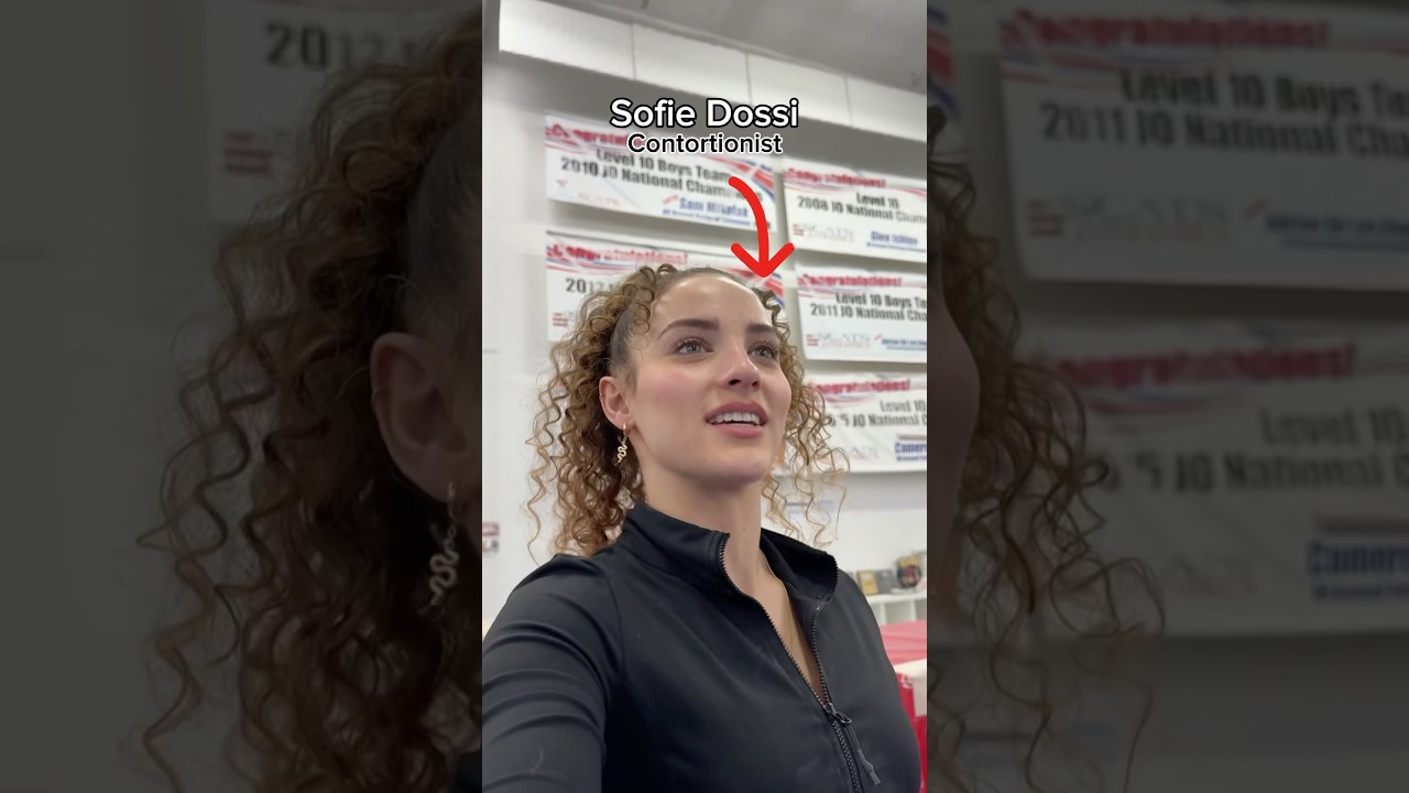 @sofiedossi  tries men’s gymnastics 😂✂️ #gymnastics #gymnast #olympics #pommelhorse #contortion