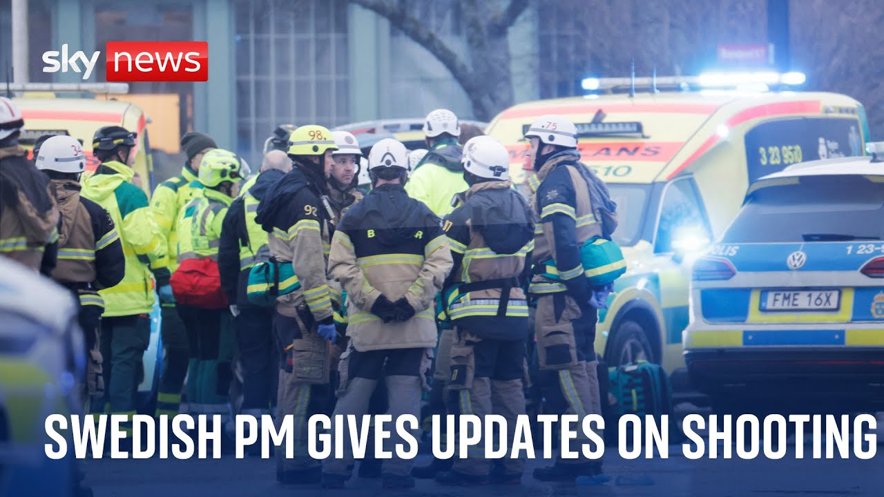Swedish PM gives updates after school shooting