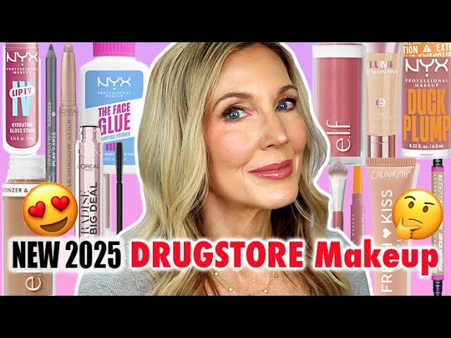 Testing NEW *DRUGSTORE* Makeup 2025! NEW Elf, L’Oreal, NYX & More | Over 50!