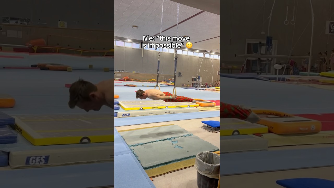 The Olympic champion is impossibly strong 🤯 #gymnastics #sports #rings #calisthenics #gymnast #d1