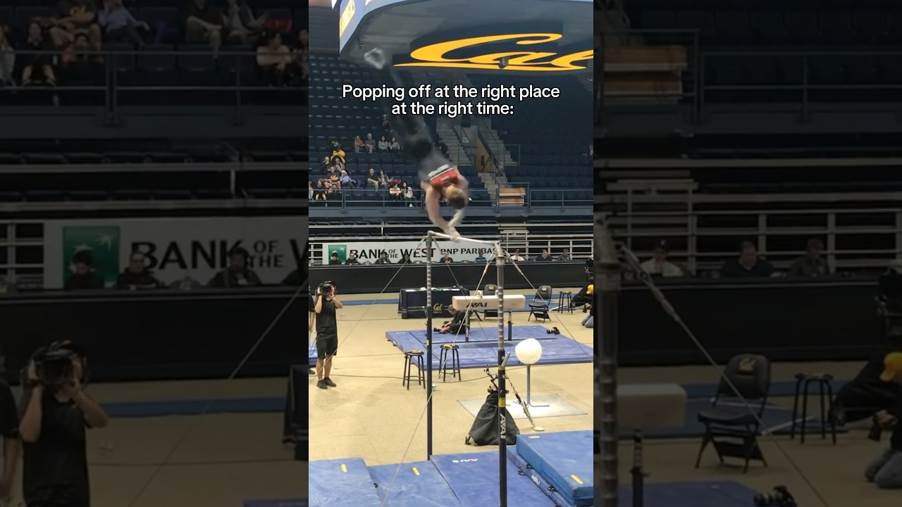 The videographer was so hype for the dismount 😤 #gymnast #gymnastics #sports #olympics #sport #d1