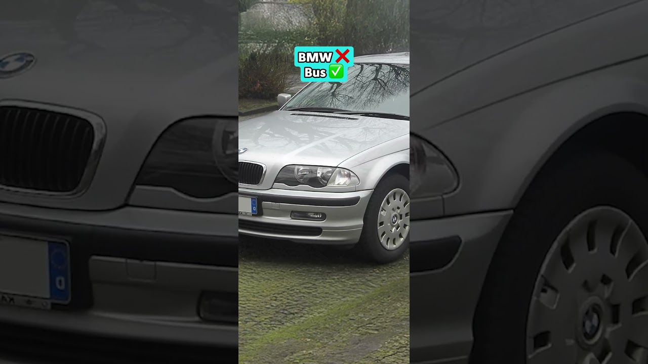 This bus has headlights from a BMW!