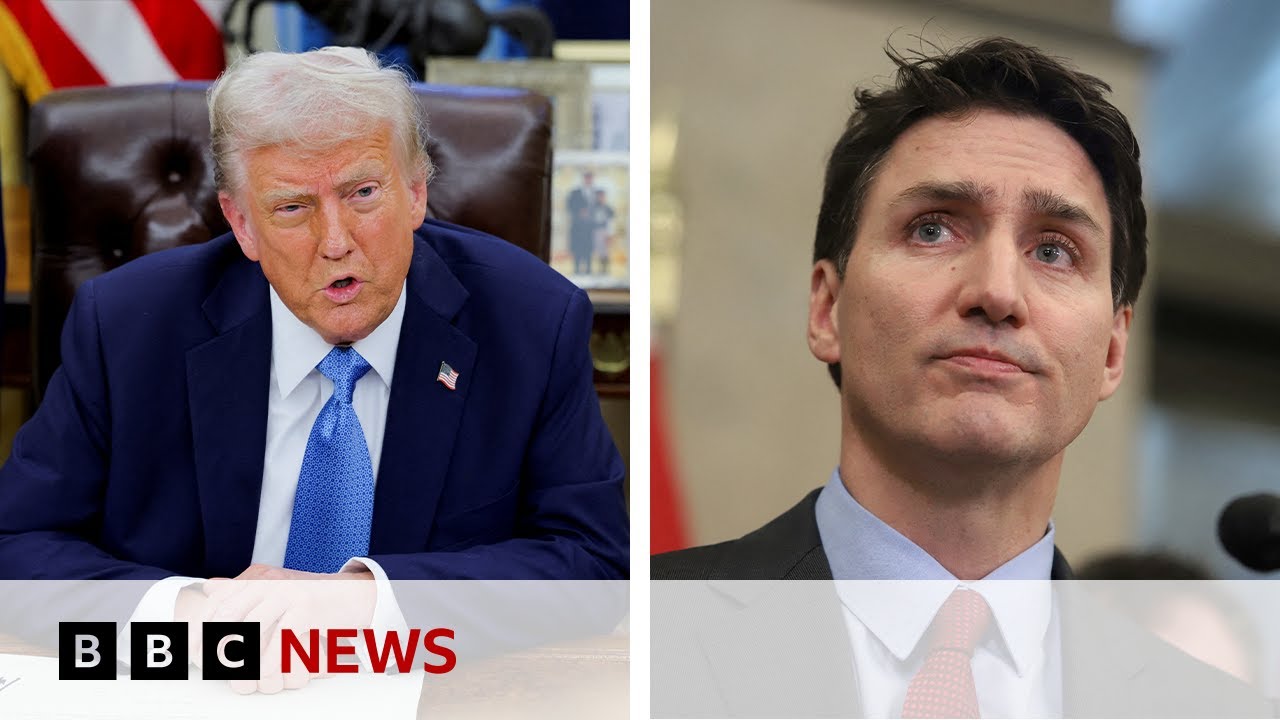 Trump agrees to pause tariffs on Canada | BBC News
