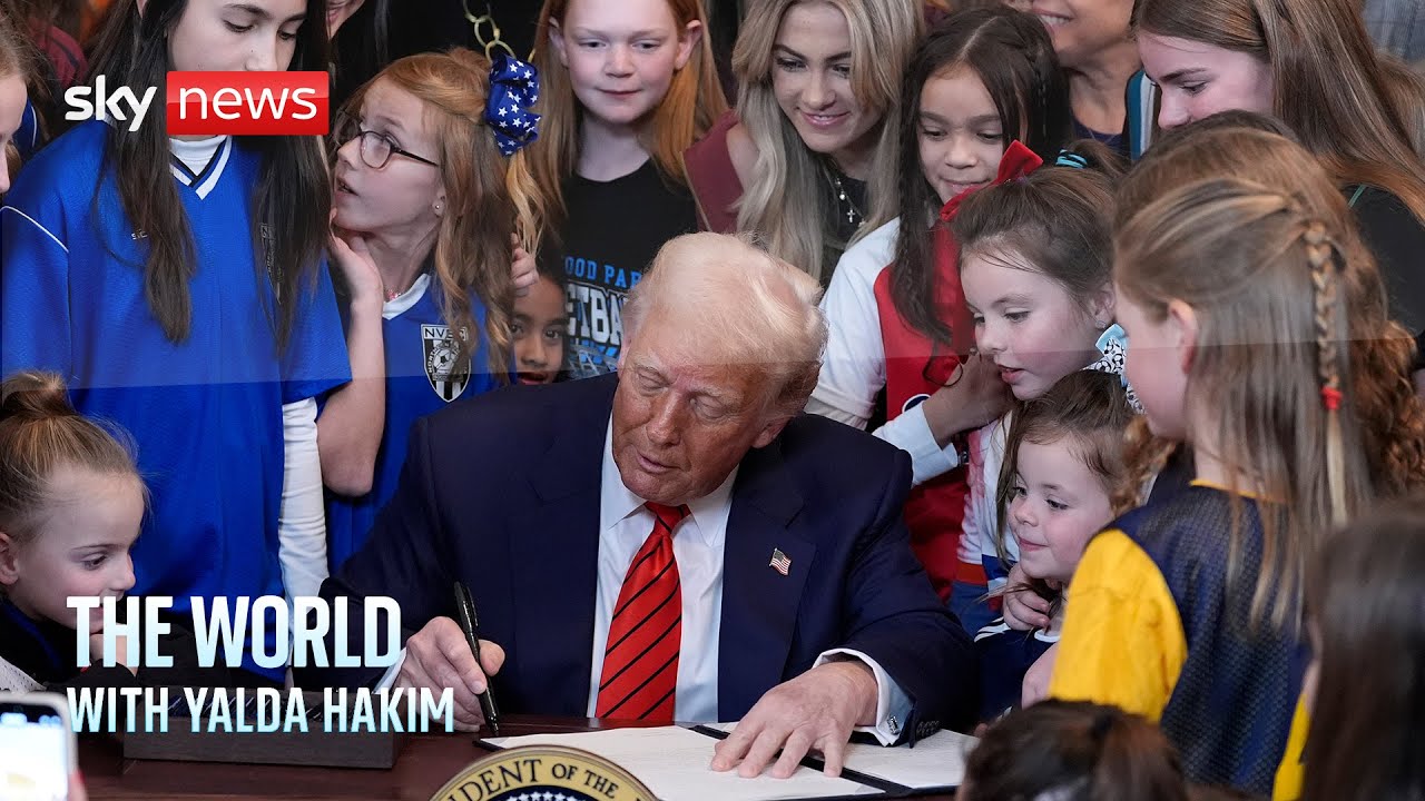 Trump orders ban on trans women in female sport | The World with Yalda Hakim