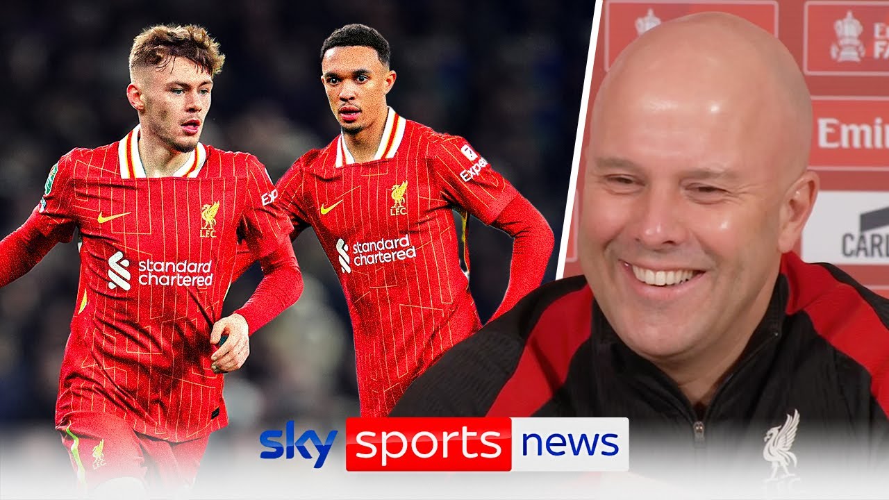 “We have two very good players” | Arne Slot is asked if Conor Bradley can replace Alexander-Arnold