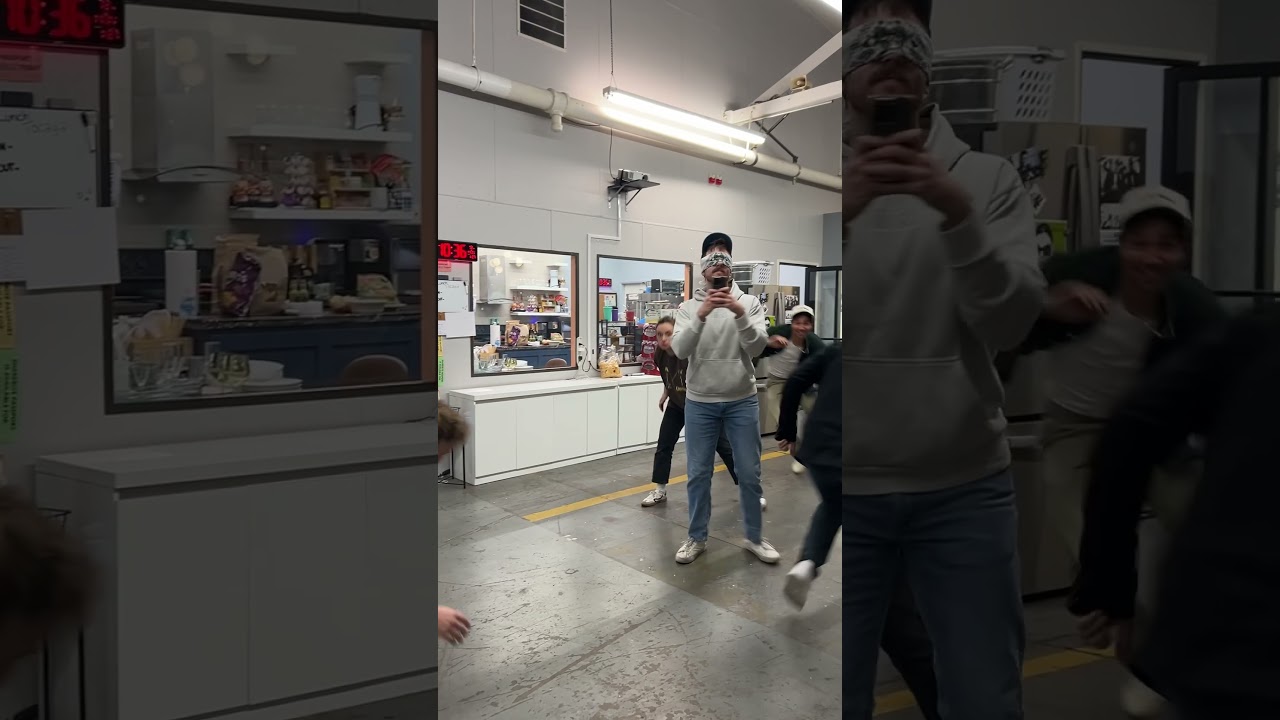 we tried dodging the camera for as long as possible