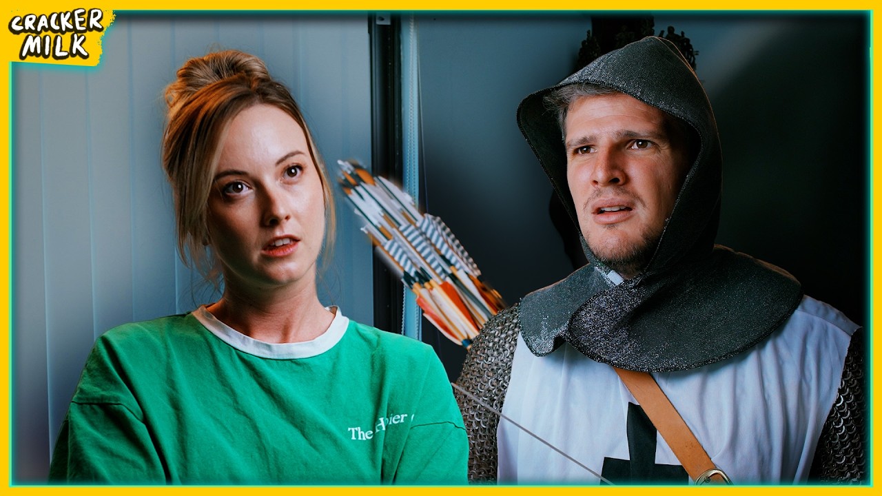 When she catches you sneaking out to crusade with the boys